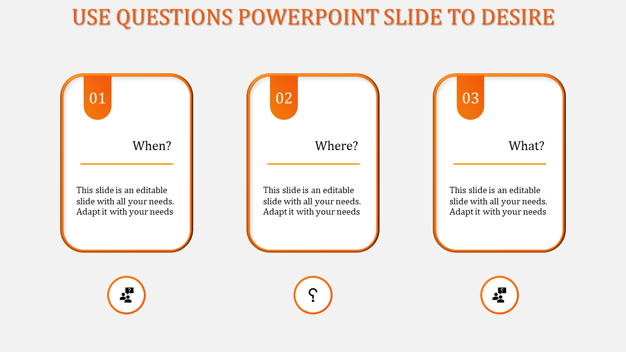 Free - Get Unlimited Questions PowerPoint Slide Themes Design